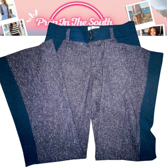 Anthropologie Elevenses Tweed Wide-Leg Pants Sz 6 Like new - Picture 4 of 7